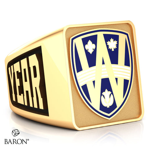 SS Signet Class Ring (Gold Durilium, 10kt Yellow Gold)