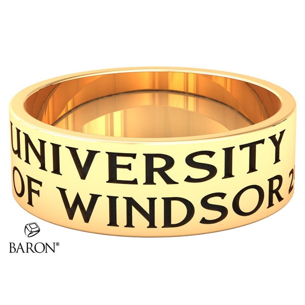 University of Windsor Class Ring (Gold Durilium, 10KT Yellow Gold)