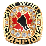 Team Canada- Ball hockey Ring - Design 2.1 (Gold Durilium)