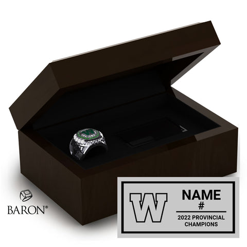 Warren Mercs Hockey 2022 Championship Ring Box