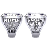 Western Mustangs Lacrosse Ring - Design 14