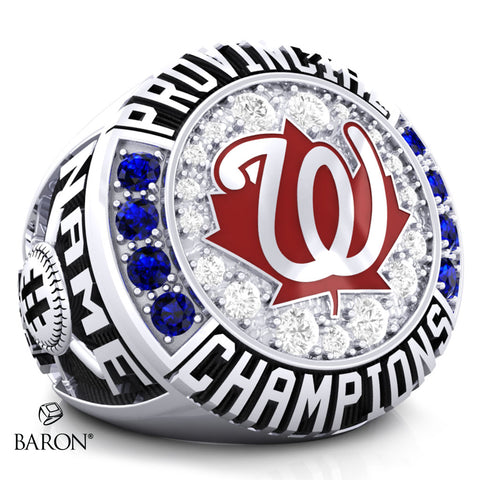 Whitby Chiefs 15U Baseball 2021 Championship Ring - Design 1.3