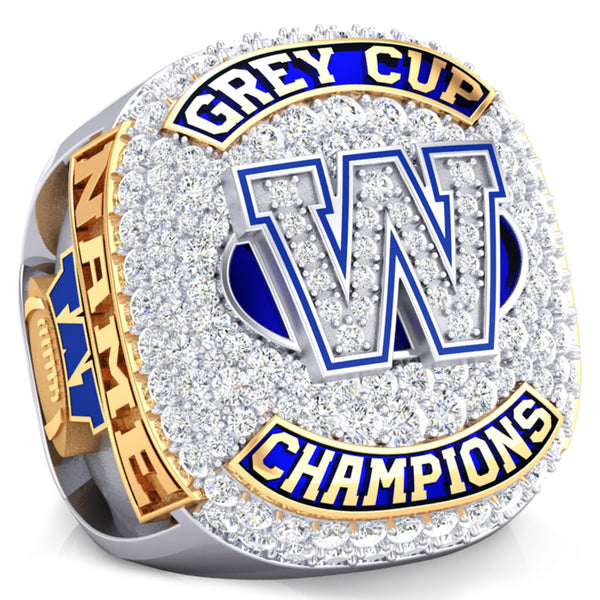 Winnipeg Blue Bombers -1990 Grey Cup Commemorative Ring - Design 1.9A (Gold Durilium / 6KT Gold / 10KT Gold)