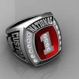 Championship Hockey Ring with Glass Enamel