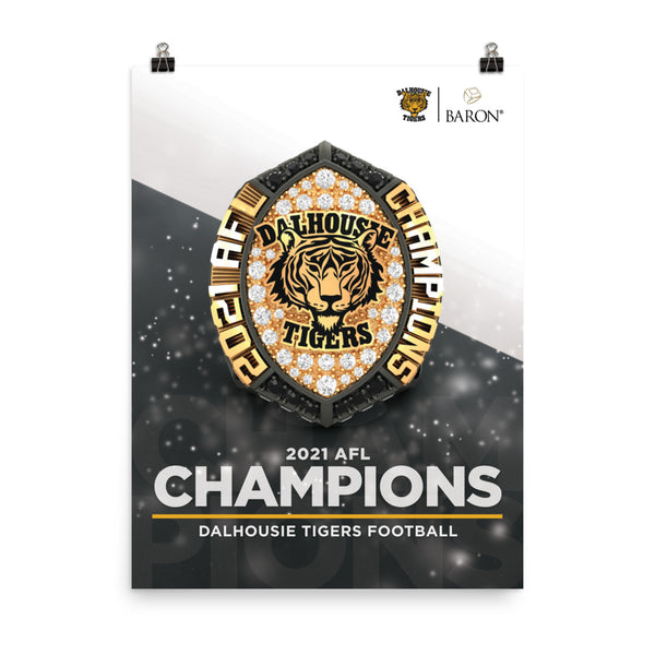 Dalhousie Tigers Football 2021 Championship Poster