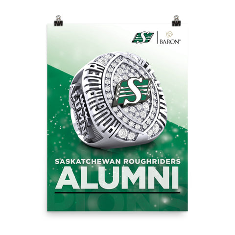 Saskatchewan Roughriders Alumni Championship Poster (Design 5.1)