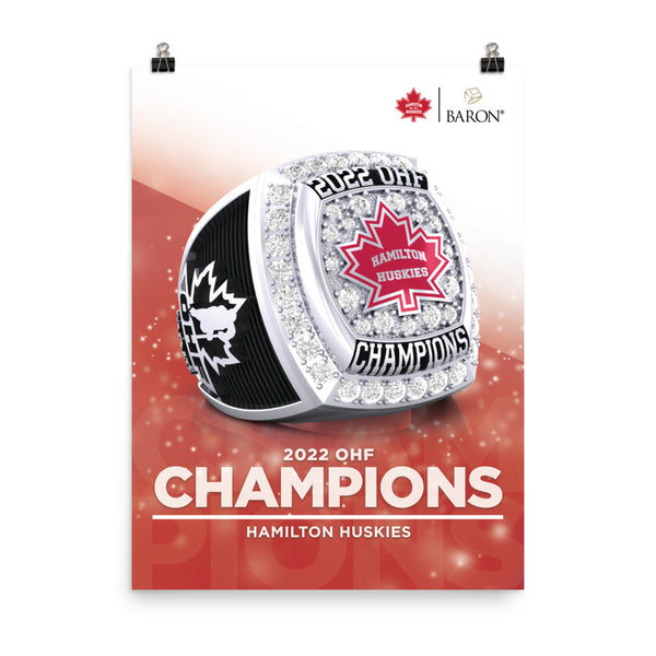 Hamilton Huskies OHF 2022 Championship Poster