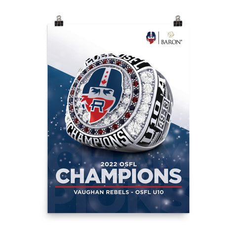 Vaughan Rebels OSFL U10 2022 Championship Poster