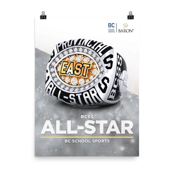 BCSS All-Star Football East Championship Poster (Design 1.8)
