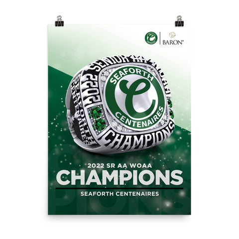 Seaforth Centenaires 2023 Championship Poster