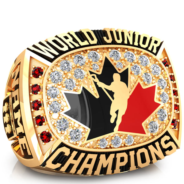 World Junior Lacrosse Ring - Design 1.5